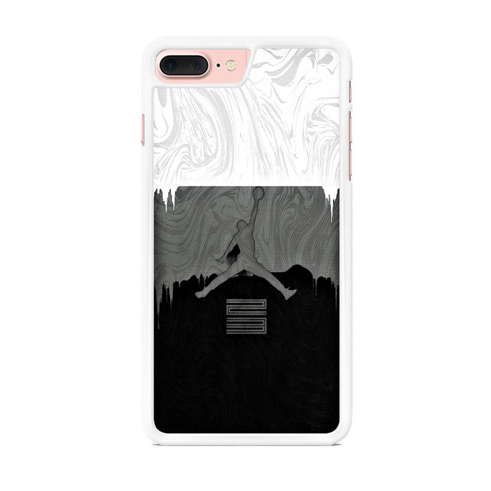 Jordan Art Drip Paint White iPhone 8 Plus Case