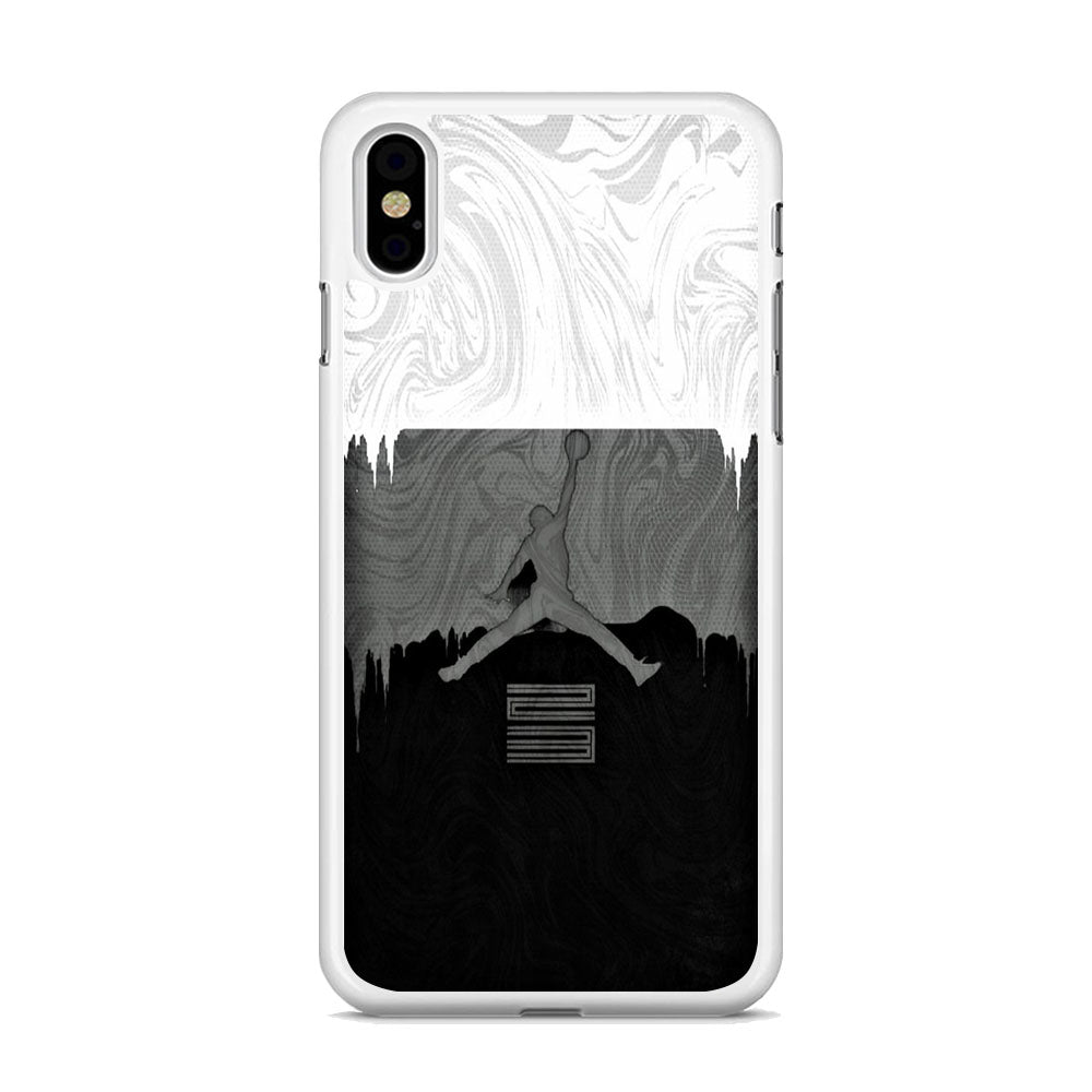 Jordan Art Drip Paint White iPhone X Case