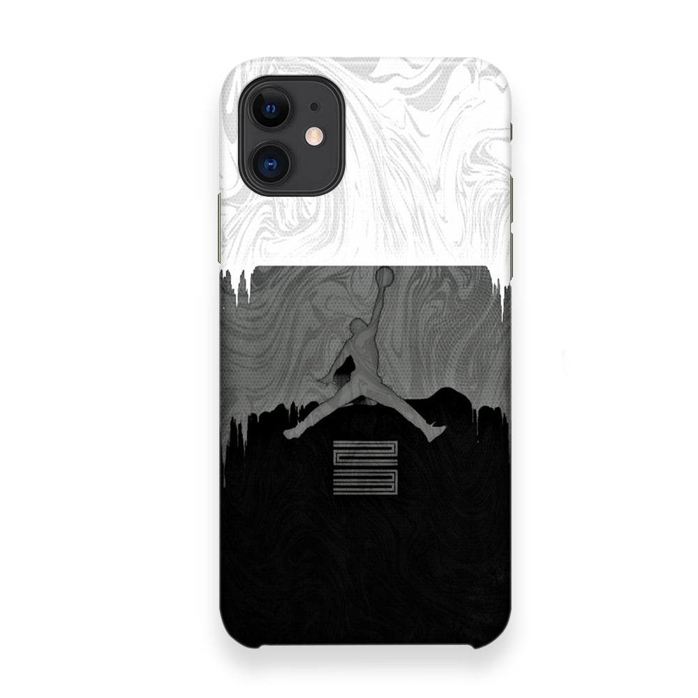 Jordan Art Drip Paint White iPhone 12 Case