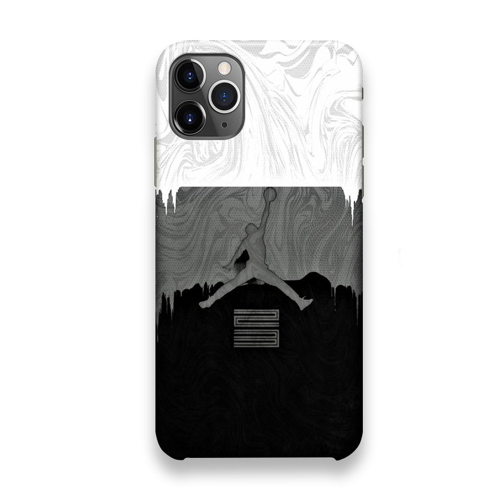 Jordan Art Drip Paint White iPhone 12 Pro Case