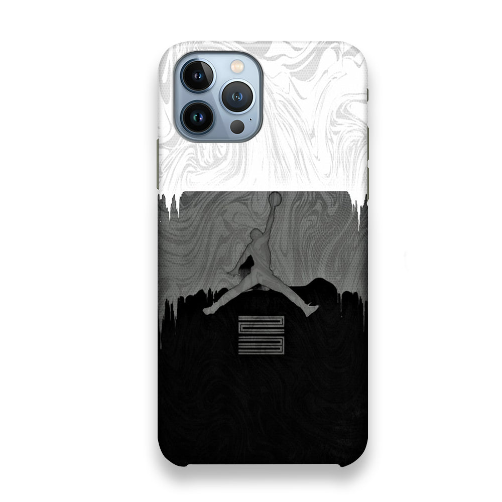 Jordan Art Drip Paint White iPhone 13 Pro Max Case