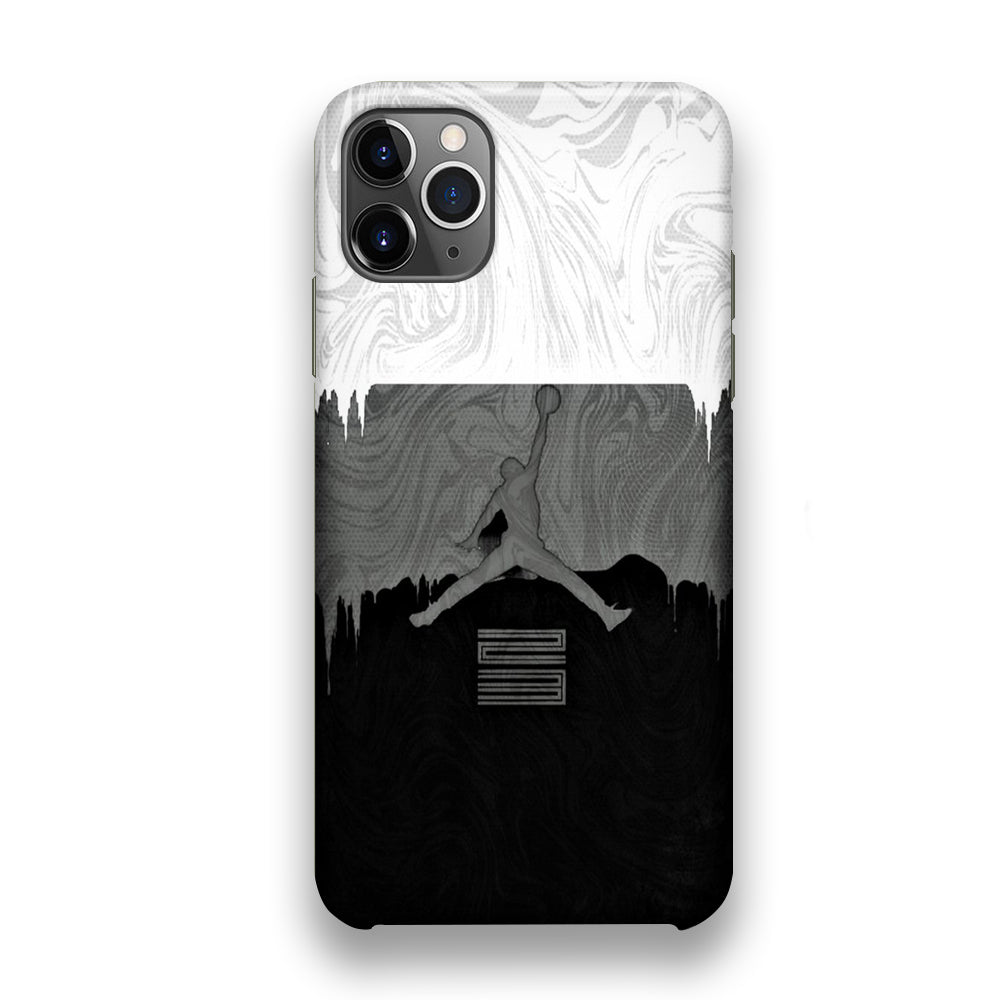 Jordan Art Drip Paint White iPhone 11 Pro Case