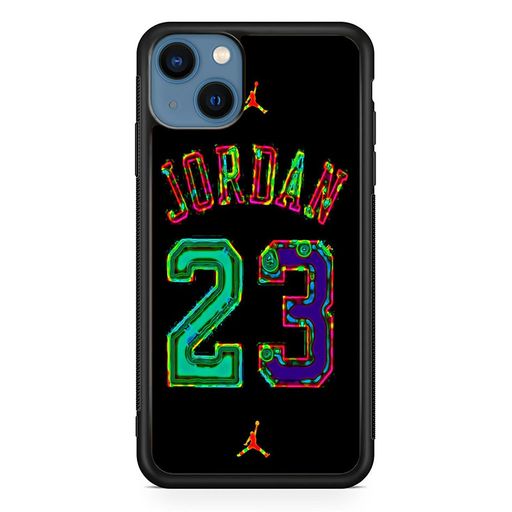 Jordan Black Bubble Neon Colour iPhone 13 Case