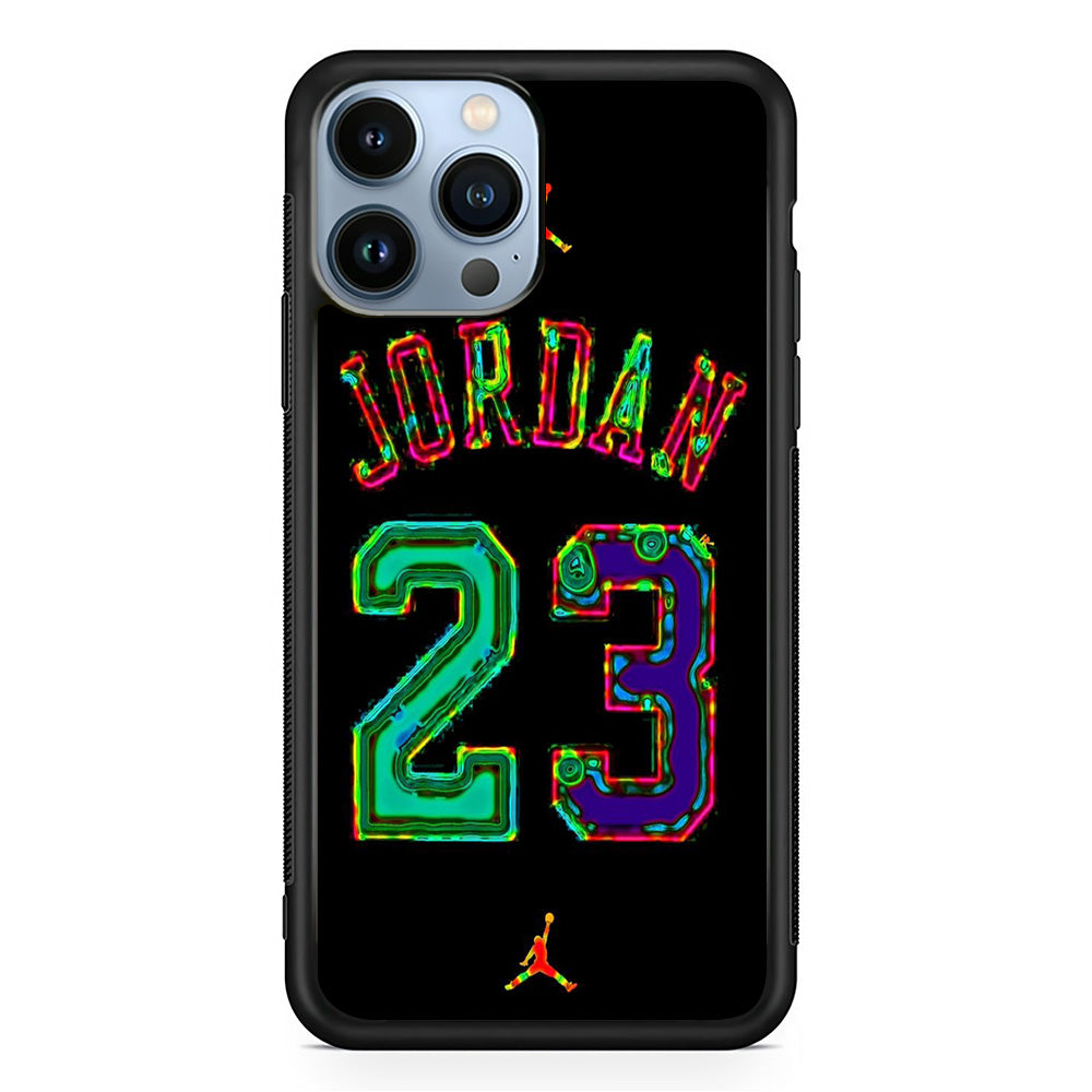 Jordan Black Bubble Neon Colour iPhone 13 Pro Max Case