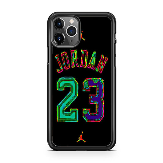 Jordan Black Bubble Neon Colour iPhone 11 Pro Case