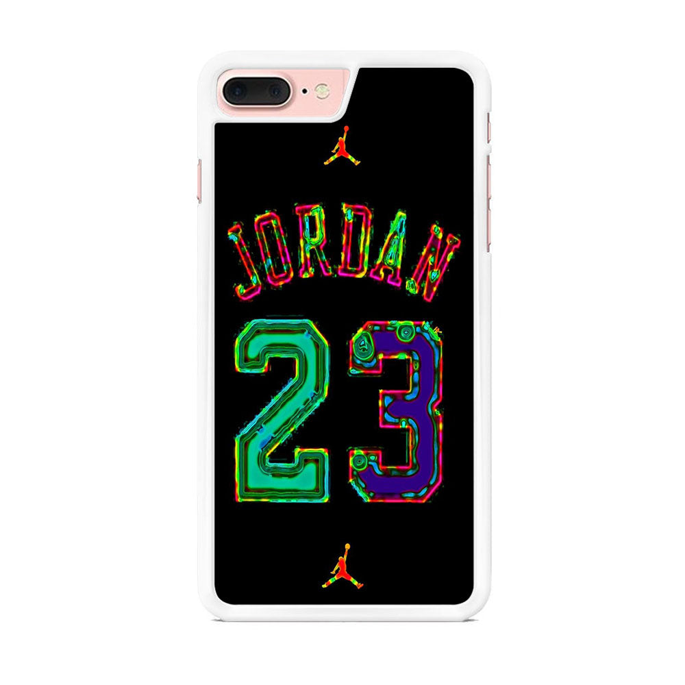 Jordan Black Bubble Neon Colour iPhone 8 Plus Case