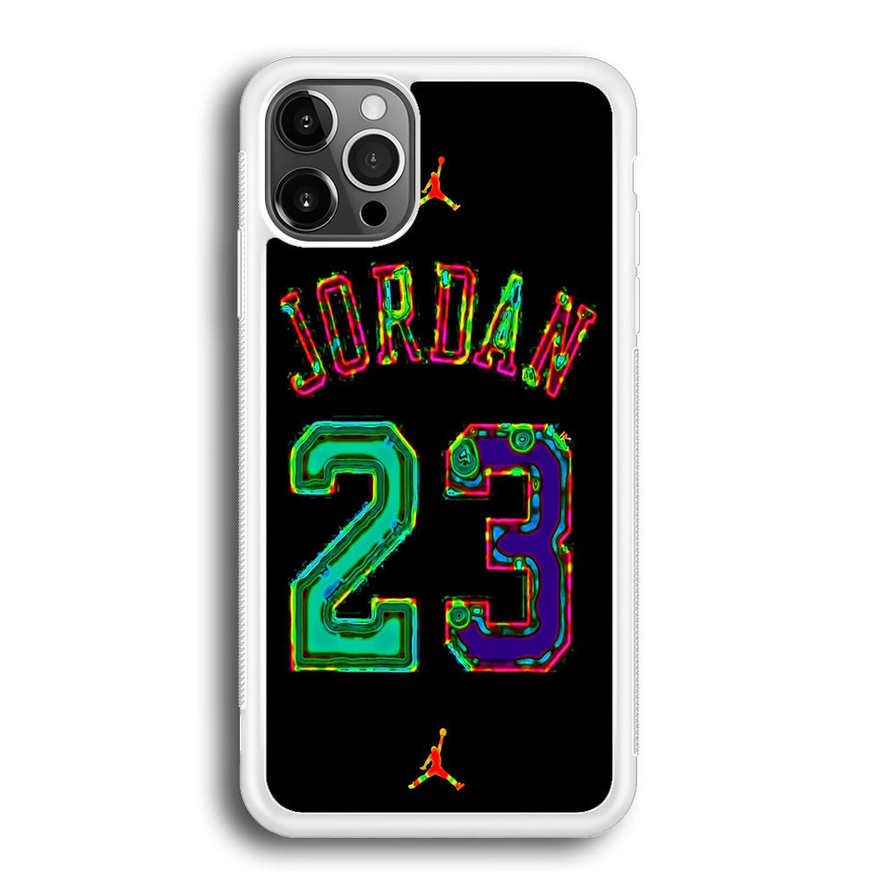 Jordan Black Bubble Neon Colour iPhone 12 Pro Case