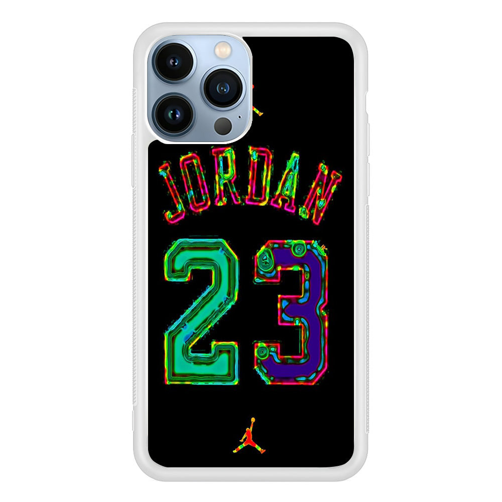 Jordan Black Bubble Neon Colour iPhone 13 Pro Max Case