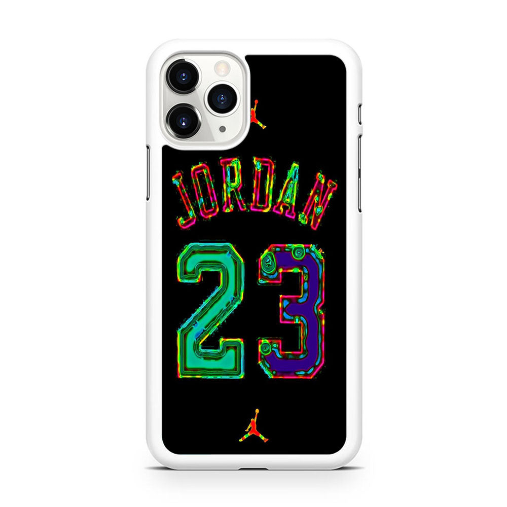 Jordan Black Bubble Neon Colour iPhone 11 Pro Case