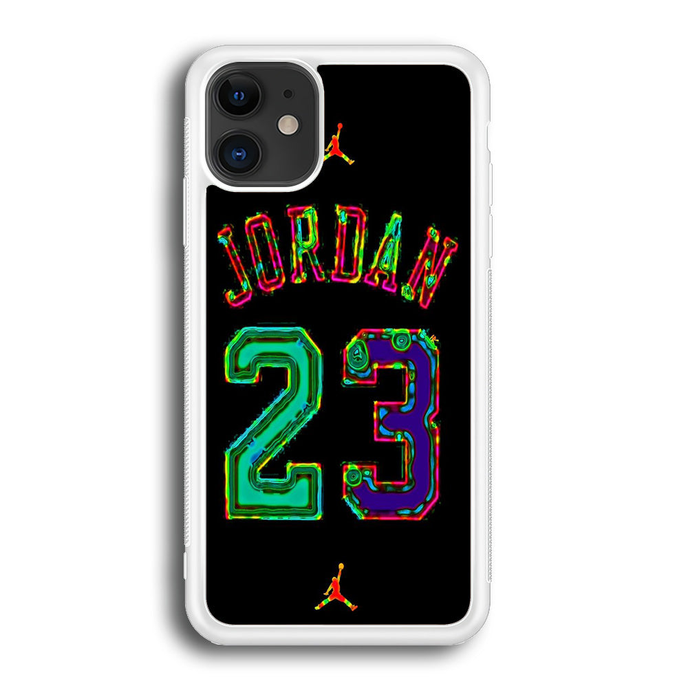 Jordan Black Bubble Neon Colour iPhone 12 Case