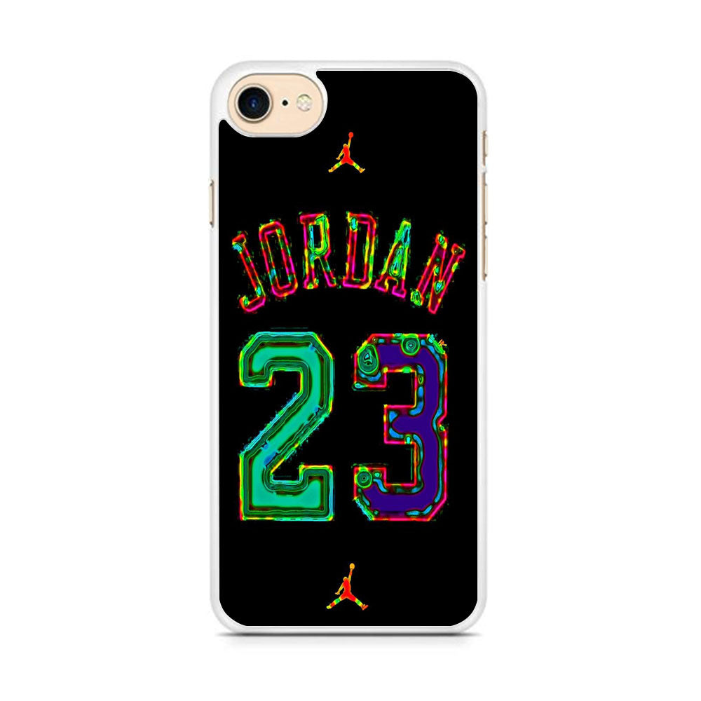 Jordan Black Bubble Neon Colour iPhone 7 Case