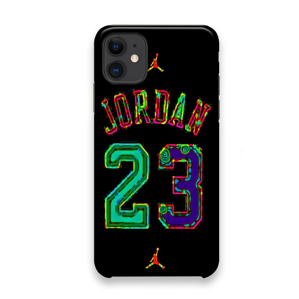 Jordan Black Bubble Neon Colour iPhone 11 Case