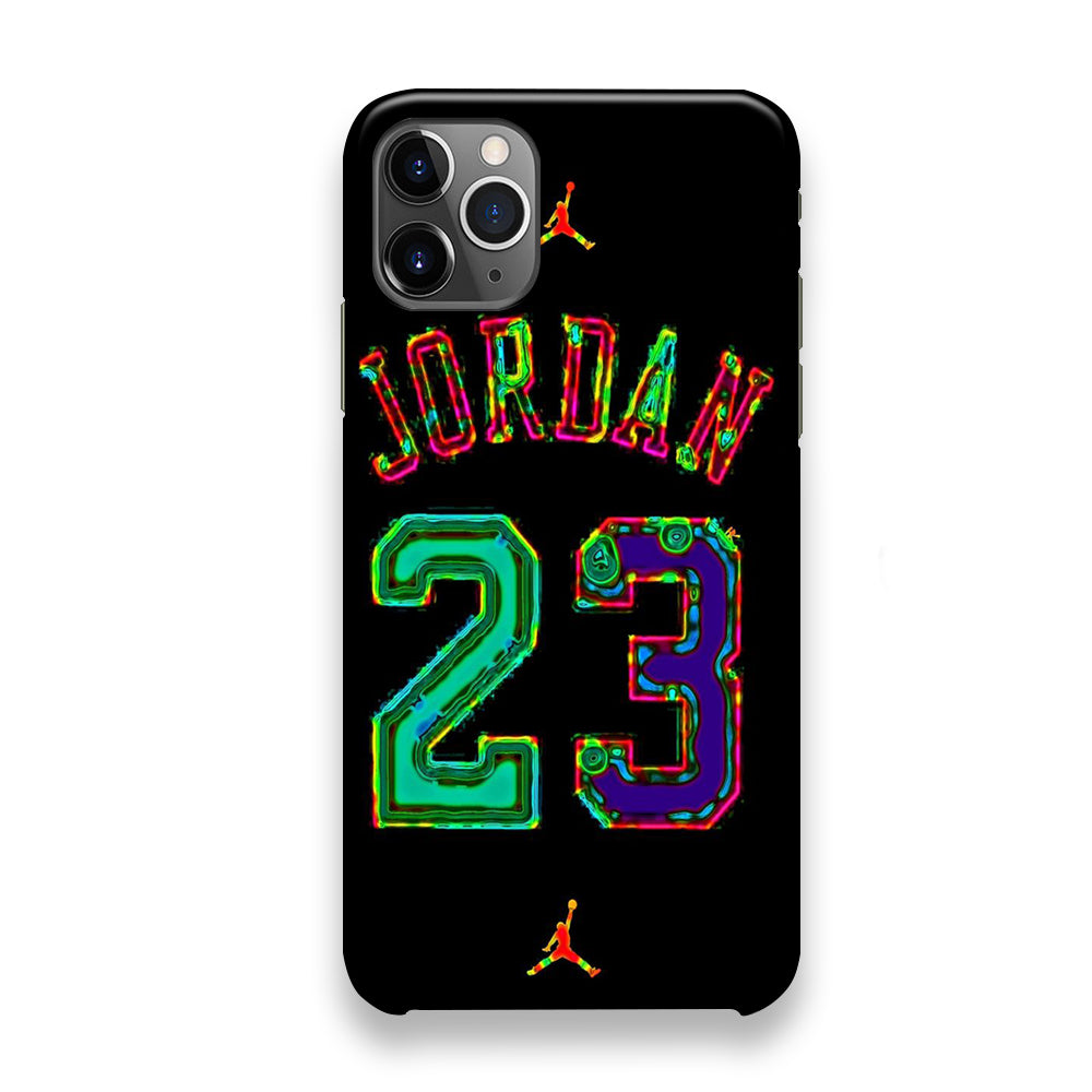 Jordan Black Bubble Neon Colour iPhone 12 Pro Case