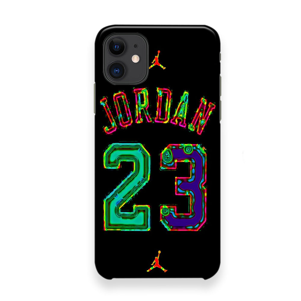 Jordan Black Bubble Neon Colour iPhone 12 Case