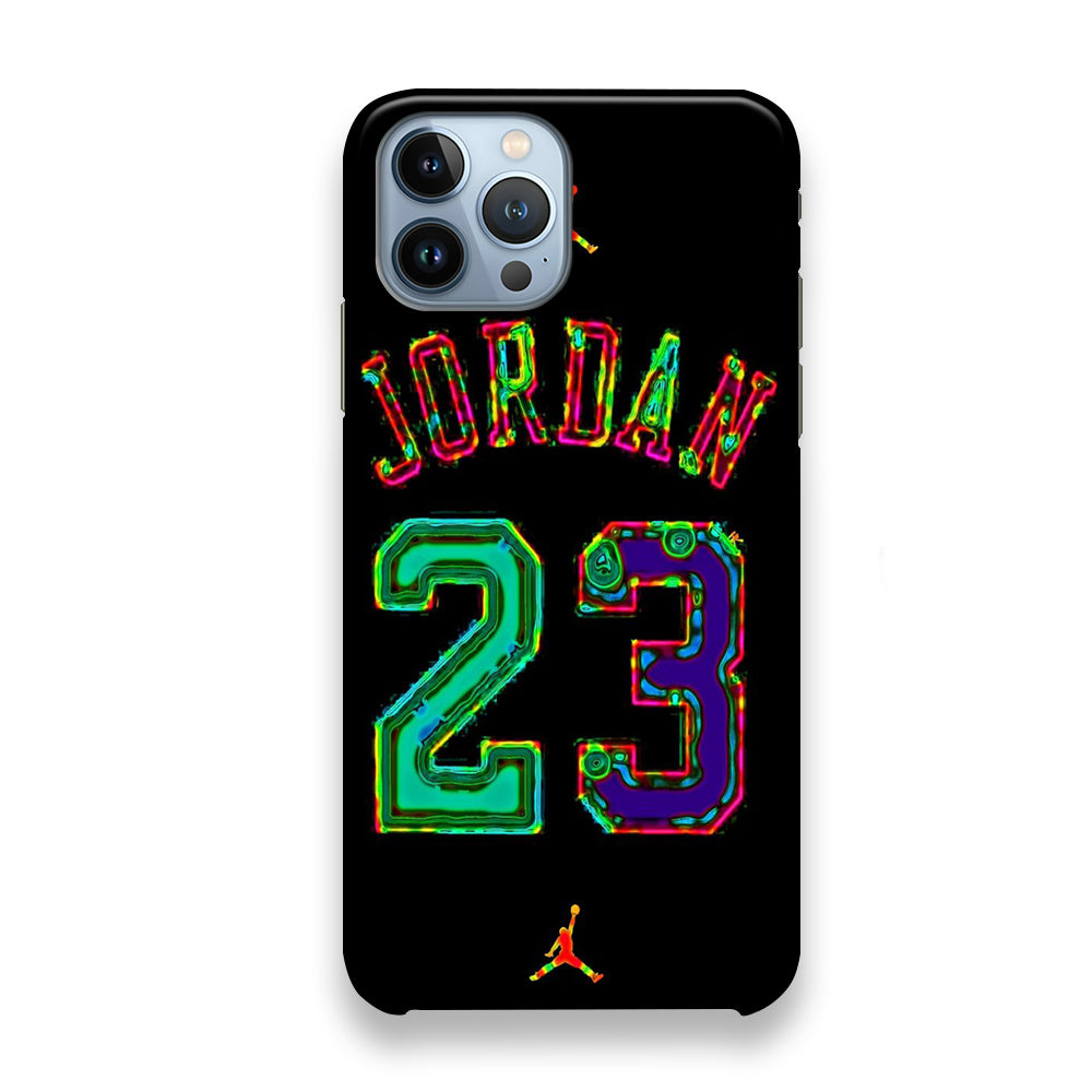 Jordan Black Bubble Neon Colour iPhone 13 Pro Case