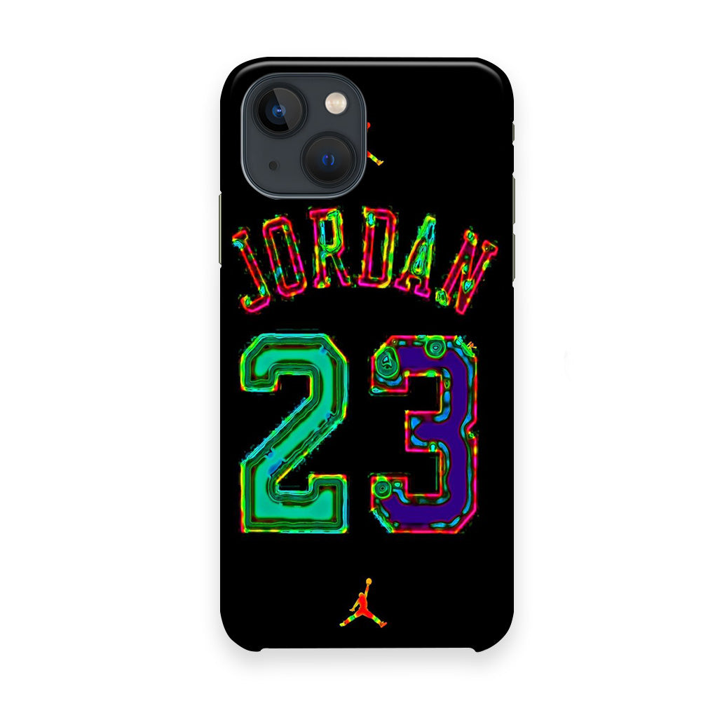 Jordan Black Bubble Neon Colour iPhone 13 Case