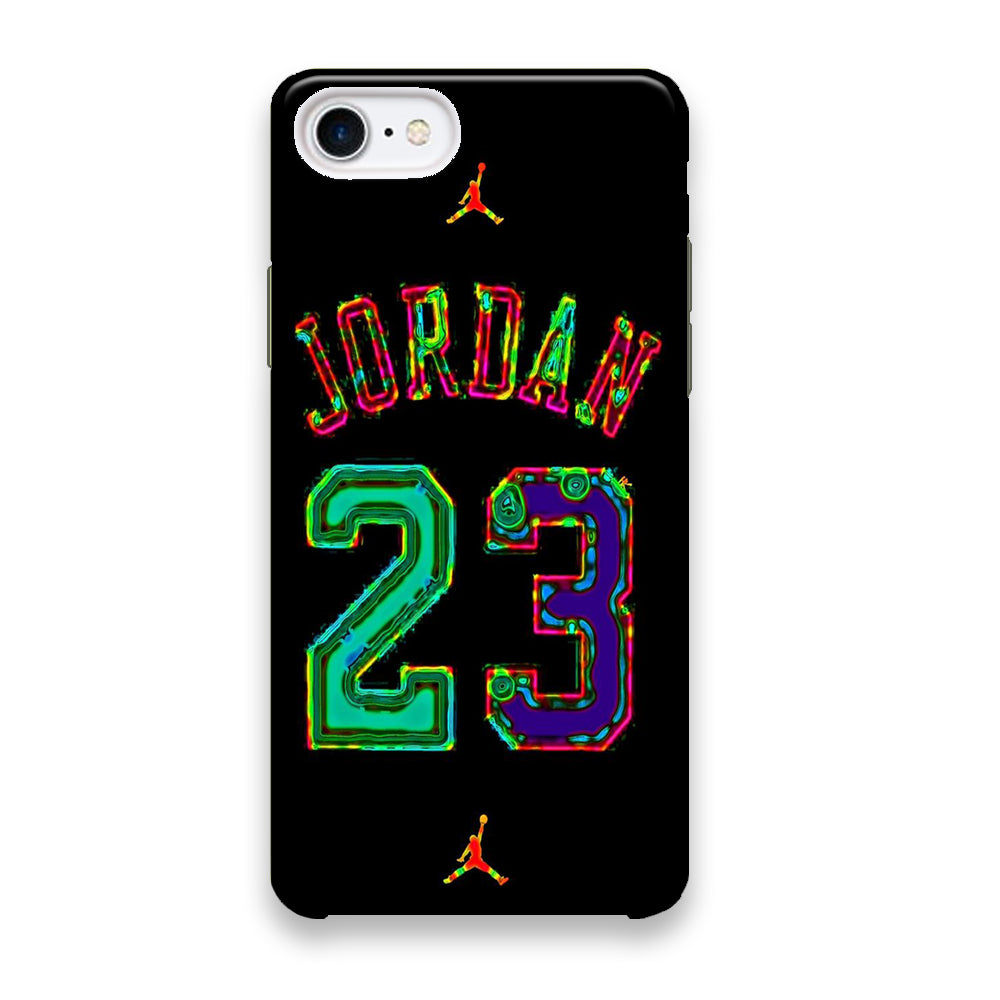 Jordan Black Bubble Neon Colour iPhone 7 Case