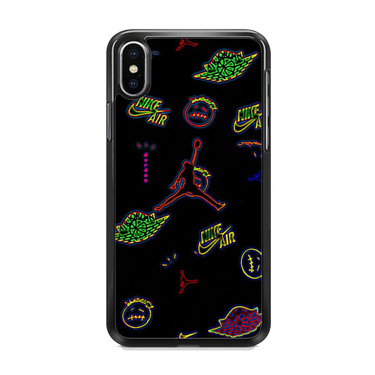 Jordan Black Wall Sticker iPhone X Case