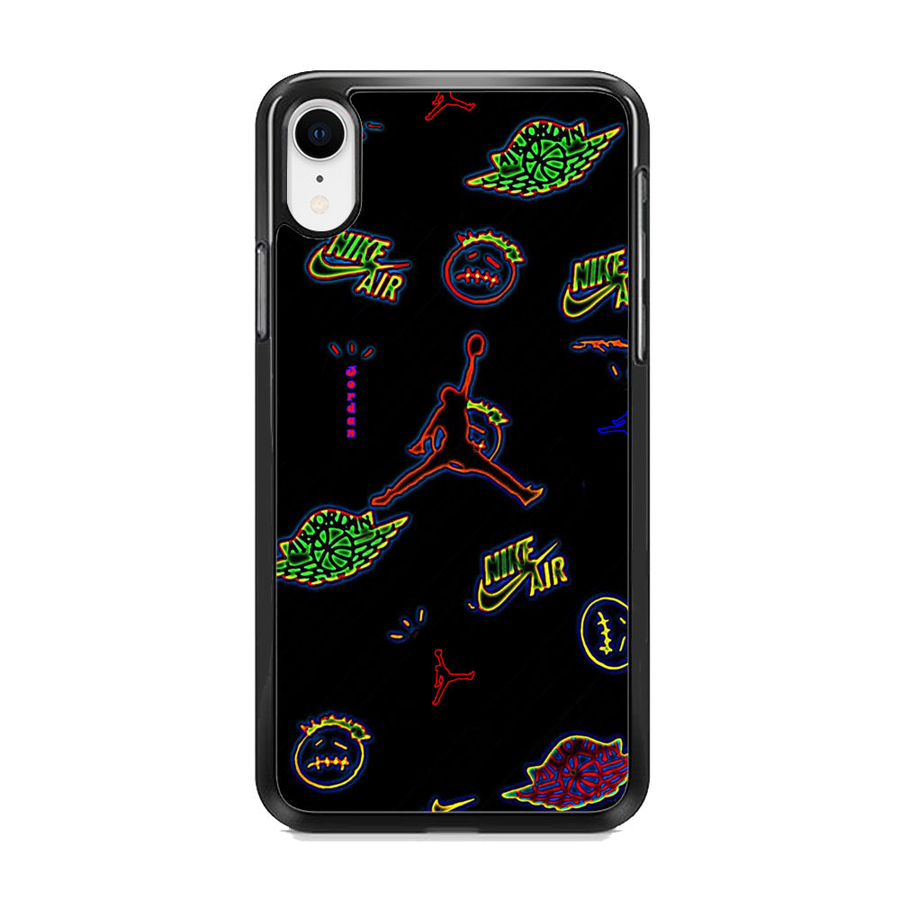 Jordan Black Wall Sticker iPhone XR Case