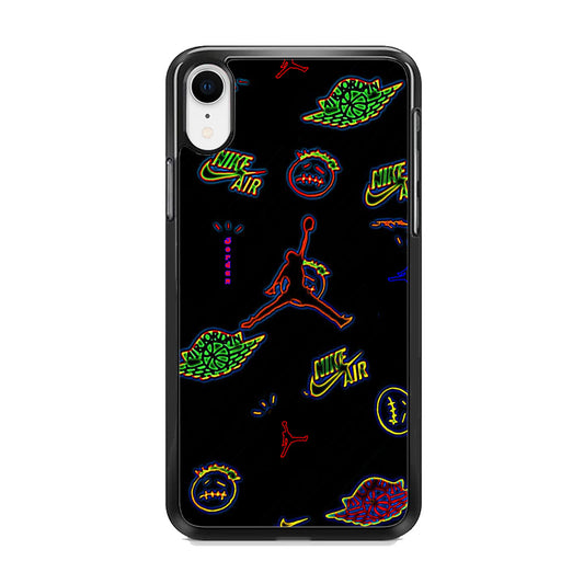 Jordan Black Wall Sticker iPhone XR Case