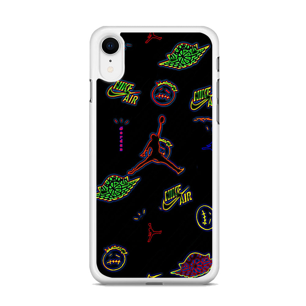 Jordan Black Wall Sticker iPhone XR Case