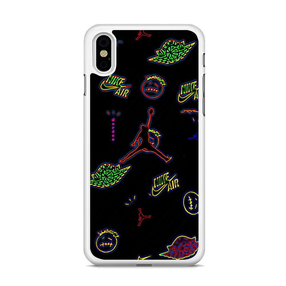 Jordan Black Wall Sticker iPhone X Case