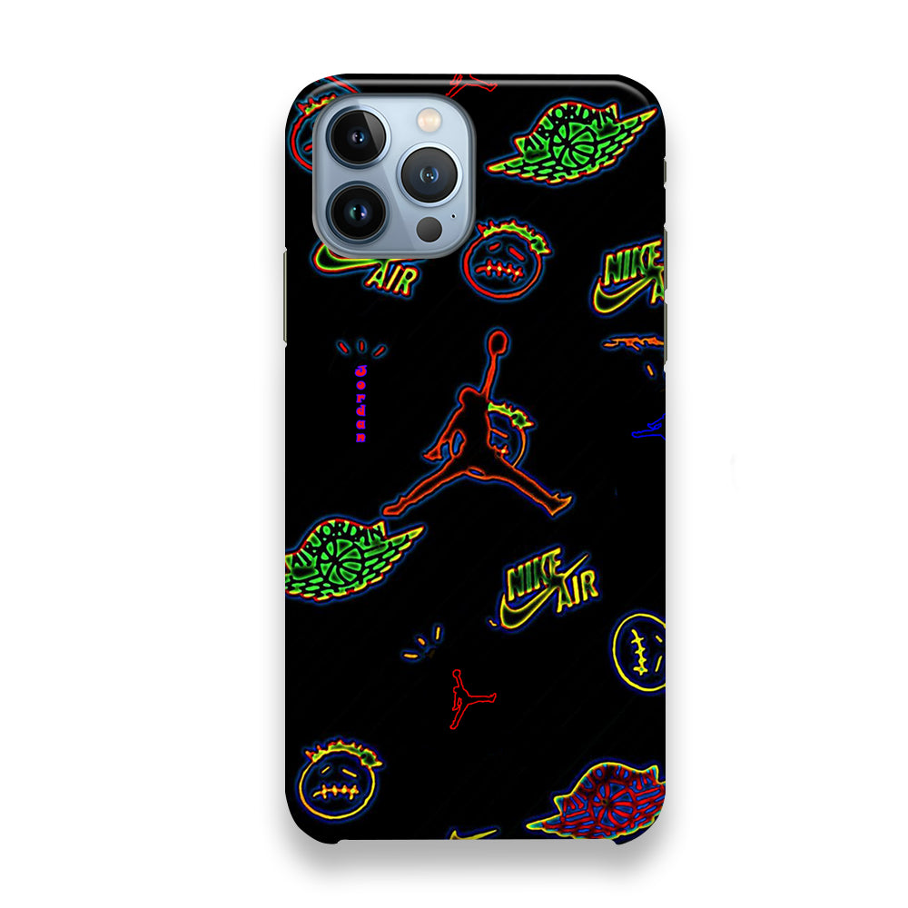 Jordan Black Wall Sticker iPhone 13 Pro Case