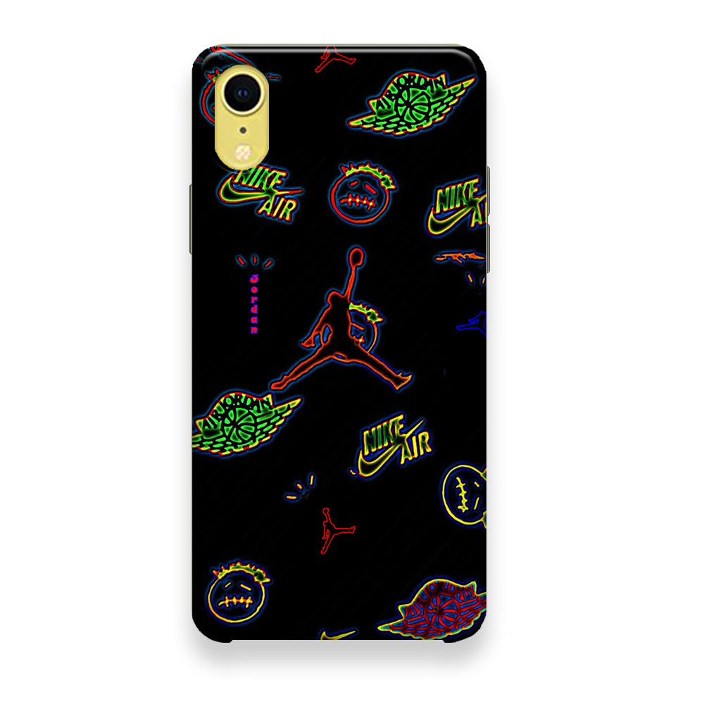 Jordan Black Wall Sticker iPhone XR Case