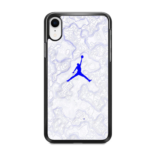 Jordan Blue Marble Motif iPhone XR Case