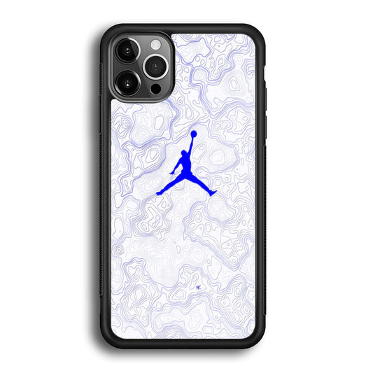 Jordan Blue Marble Motif iPhone 12 Pro Max Case