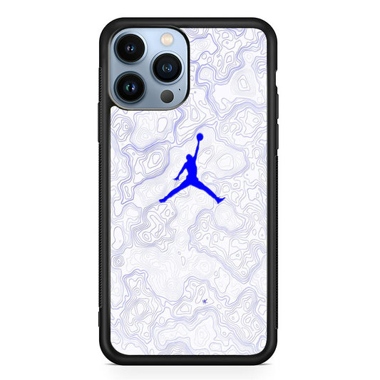 Jordan Blue Marble Motif iPhone 13 Pro Case