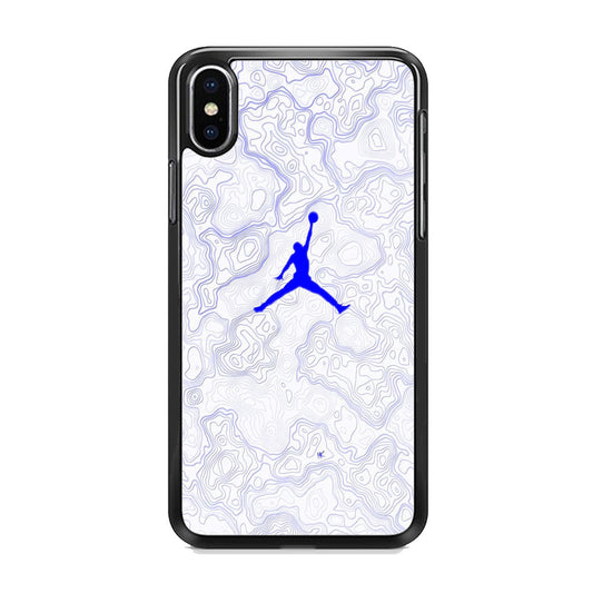 Jordan Blue Marble Motif iPhone Xs Max Case