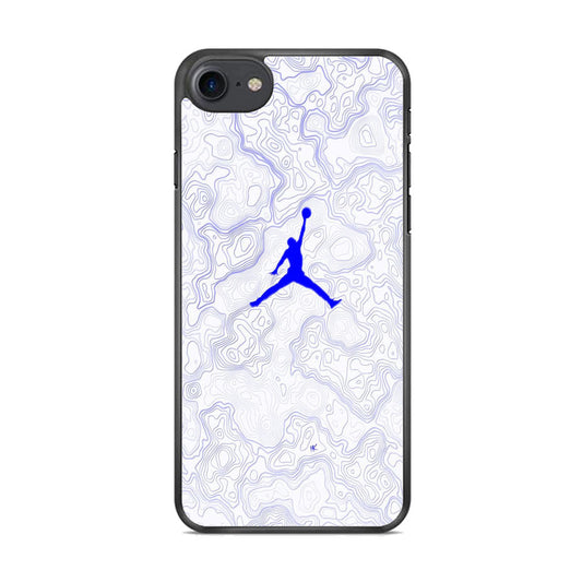 Jordan Blue Marble Motif iPhone 8 Case