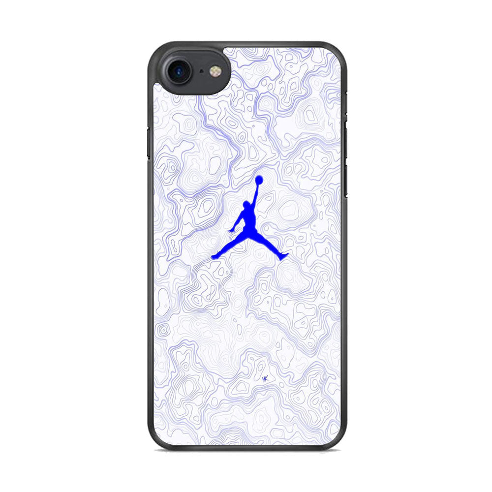 Jordan Blue Marble Motif iPhone 7 Case