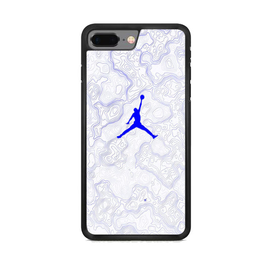 Jordan Blue Marble Motif iPhone 8 Plus Case