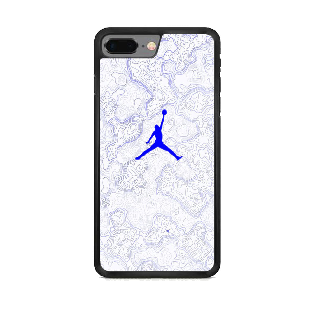 Jordan Blue Marble Motif iPhone 7 Plus Case