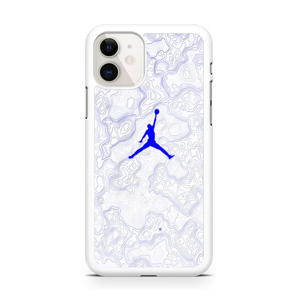 Jordan Blue Marble Motif iPhone 11 Case