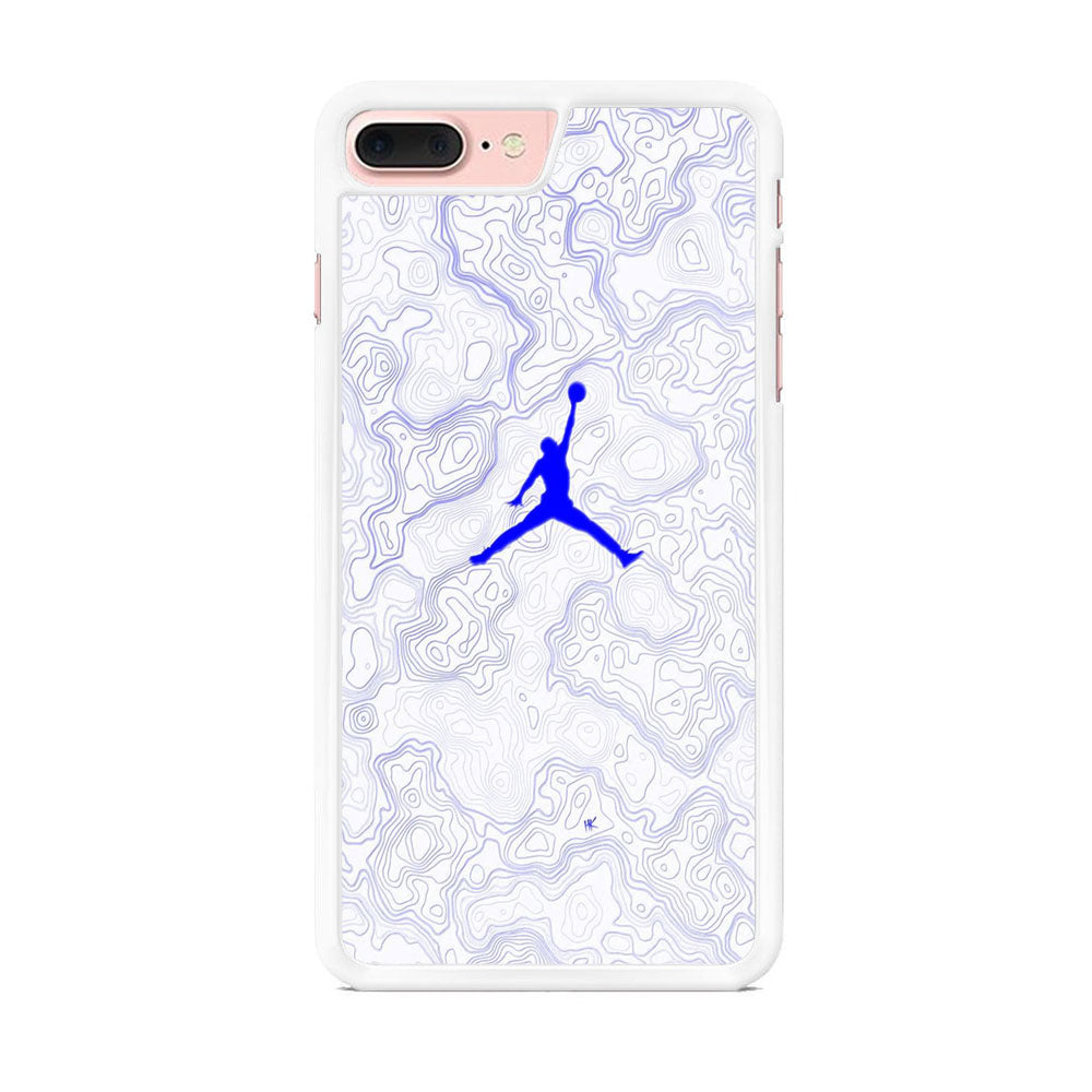 Jordan Blue Marble Motif iPhone 7 Plus Case