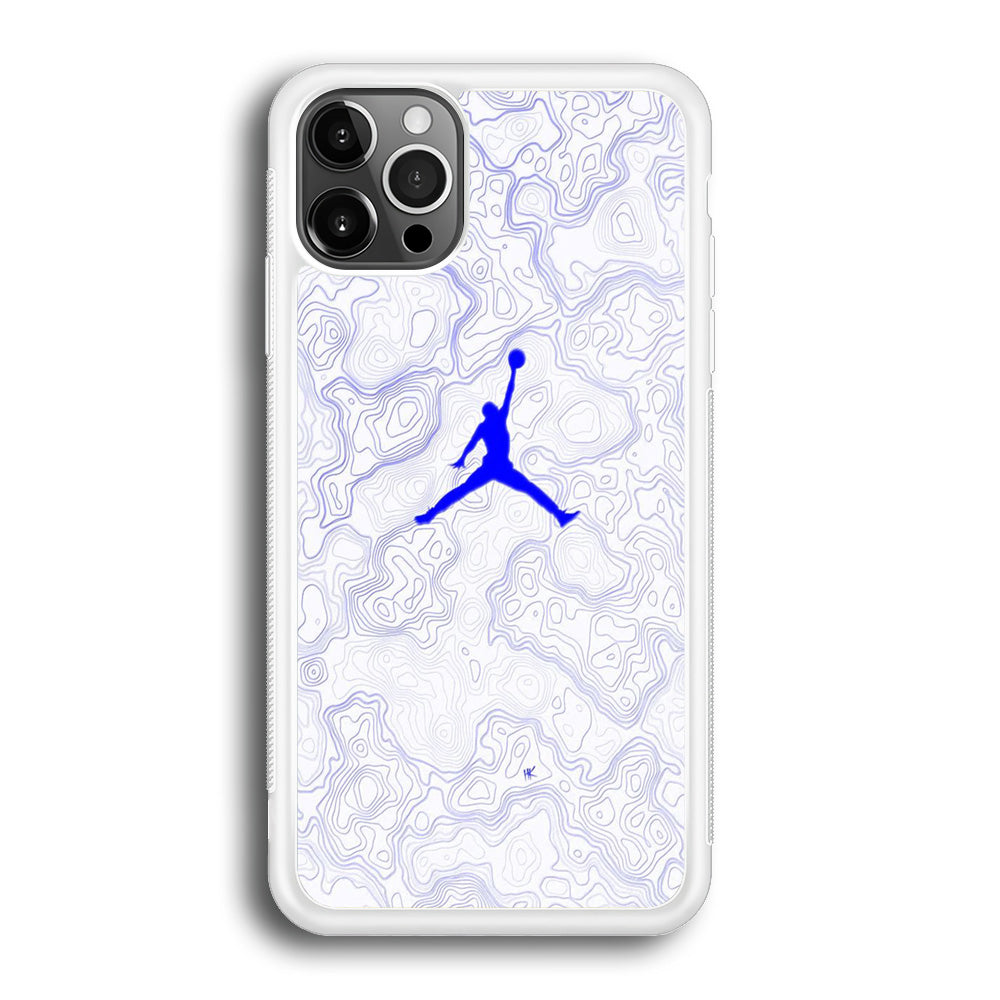 Jordan Blue Marble Motif iPhone 12 Pro Case