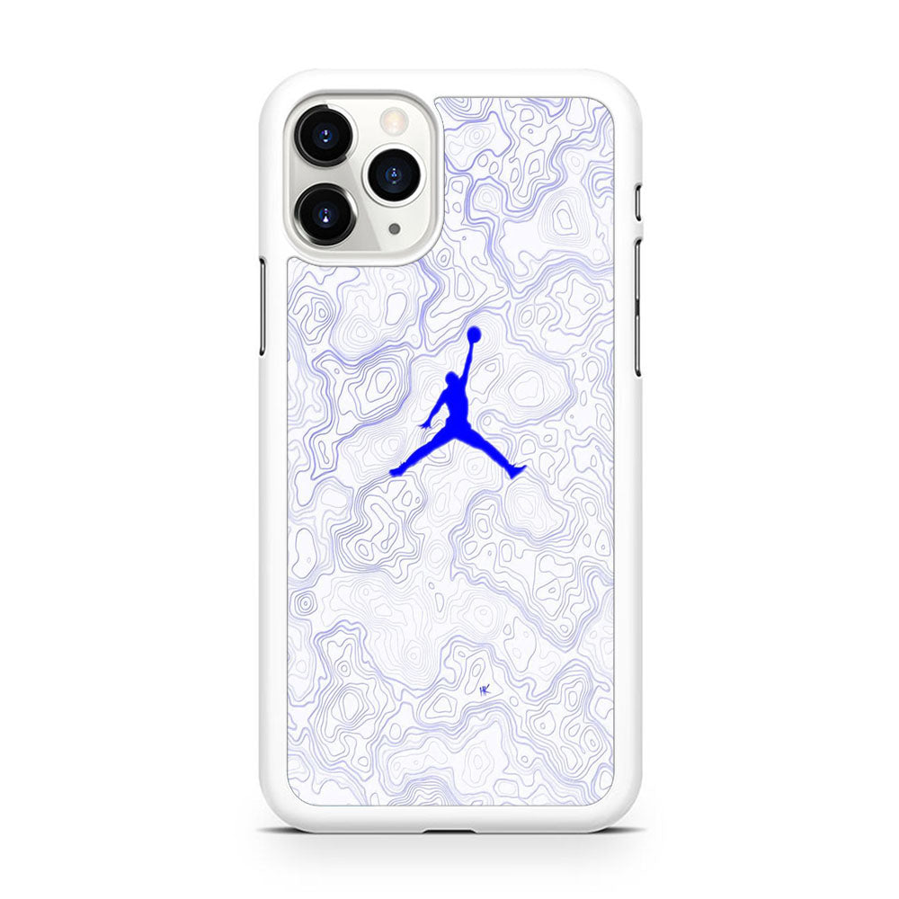 Jordan Blue Marble Motif iPhone 11 Pro Case