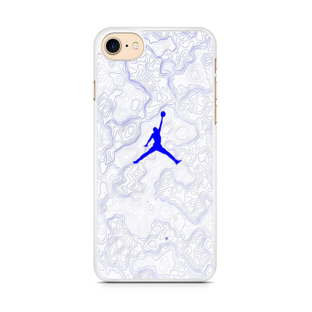 Jordan Blue Marble Motif iPhone 7 Case