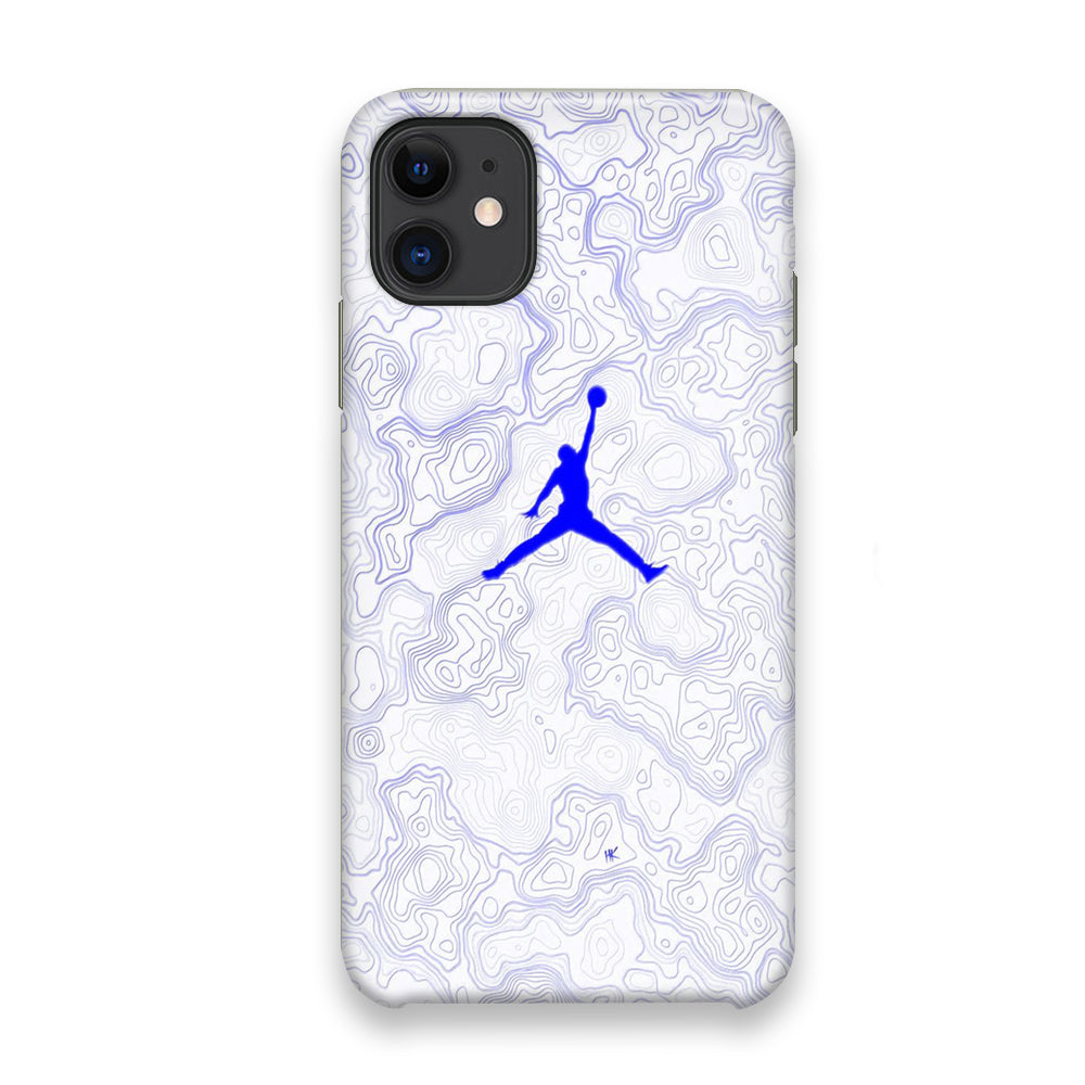 Jordan Blue Marble Motif iPhone 11 Case