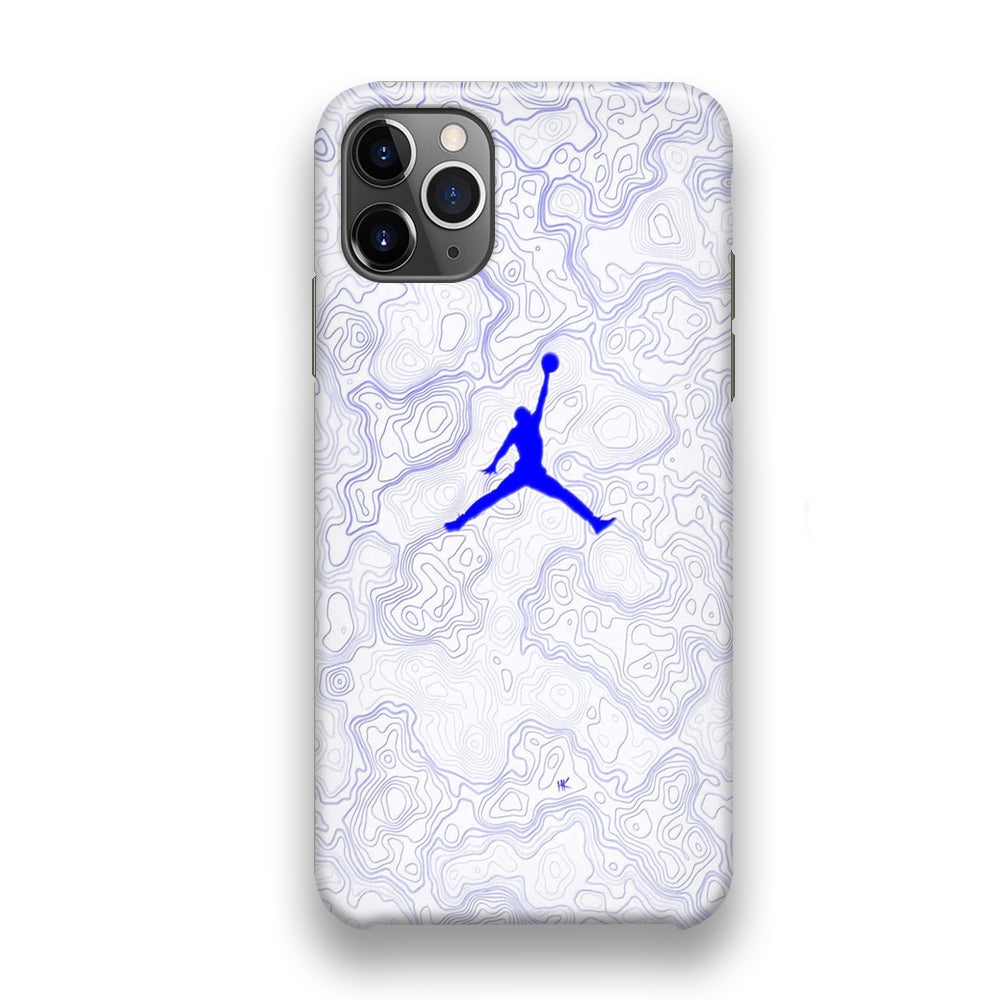 Jordan Blue Marble Motif iPhone 11 Pro Case