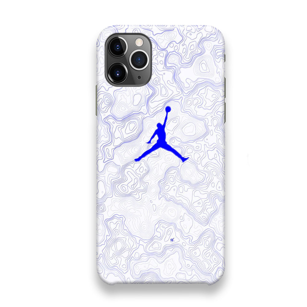 Jordan Blue Marble Motif iPhone 12 Pro Max Case