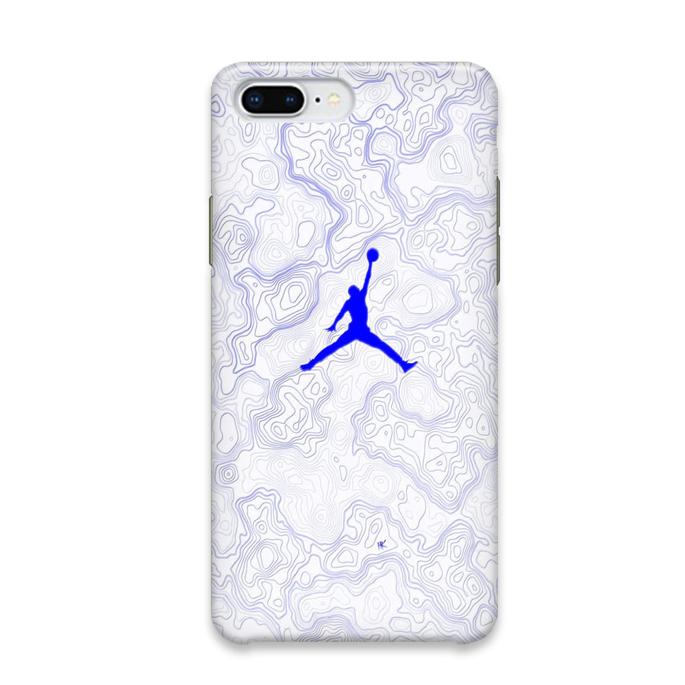 Jordan Blue Marble Motif iPhone 7 Plus Case