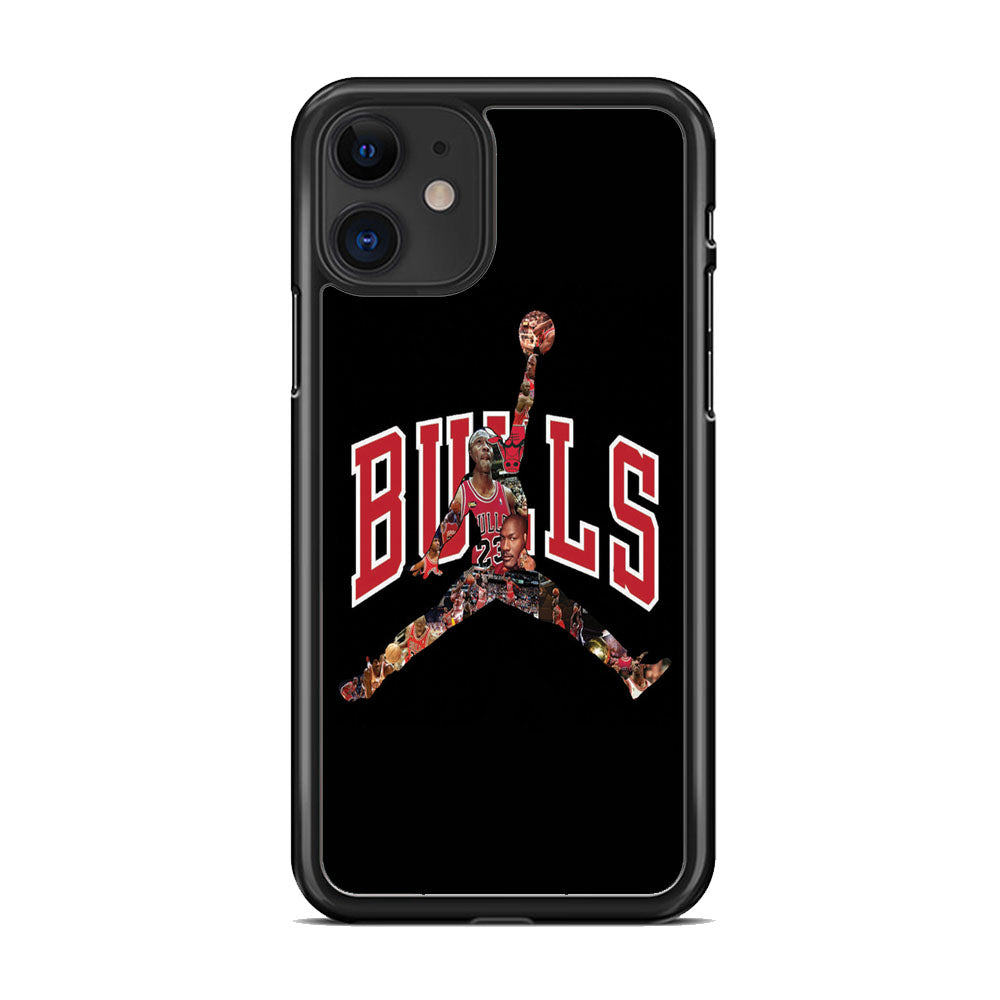 Jordan Bulls Logo Puzzle iPhone 11 Case