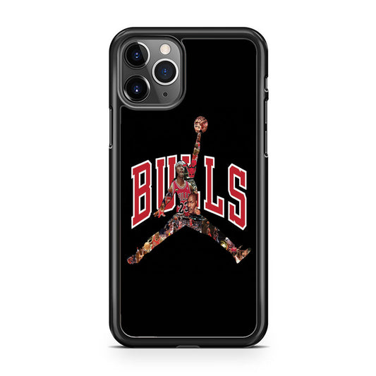 Jordan Bulls Logo Puzzle iPhone 11 Pro Case