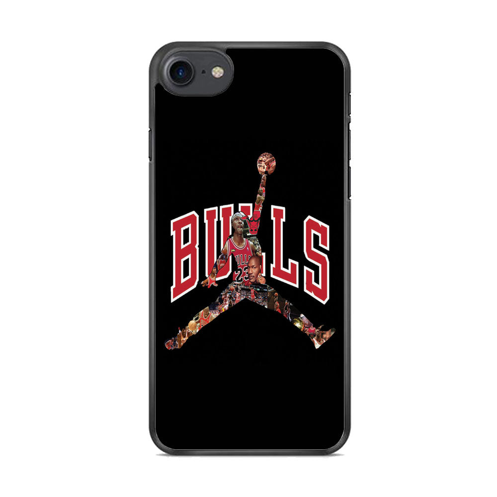 Jordan Bulls Logo Puzzle iPhone 7 Case