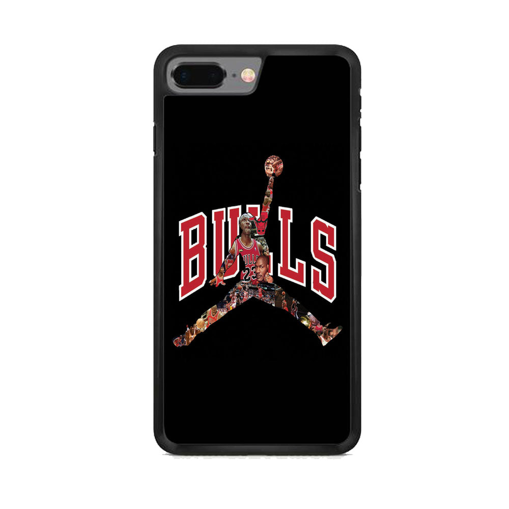 Jordan Bulls Logo Puzzle iPhone 8 Plus Case