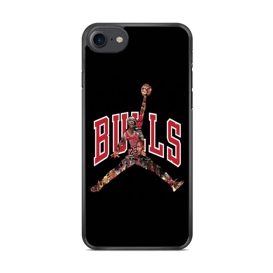 Jordan Bulls Logo Puzzle iPhone 8 Case